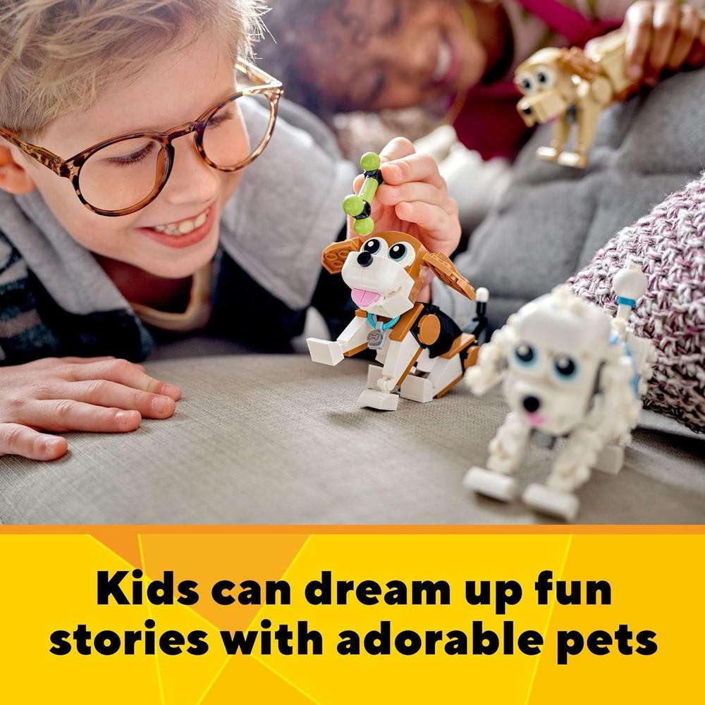 LEGO CREATOR 3 EN 1 ADORABLES PERROS SET EDUCATIVO Y DE CONSTRUCCIÓN INFANTIL - 3