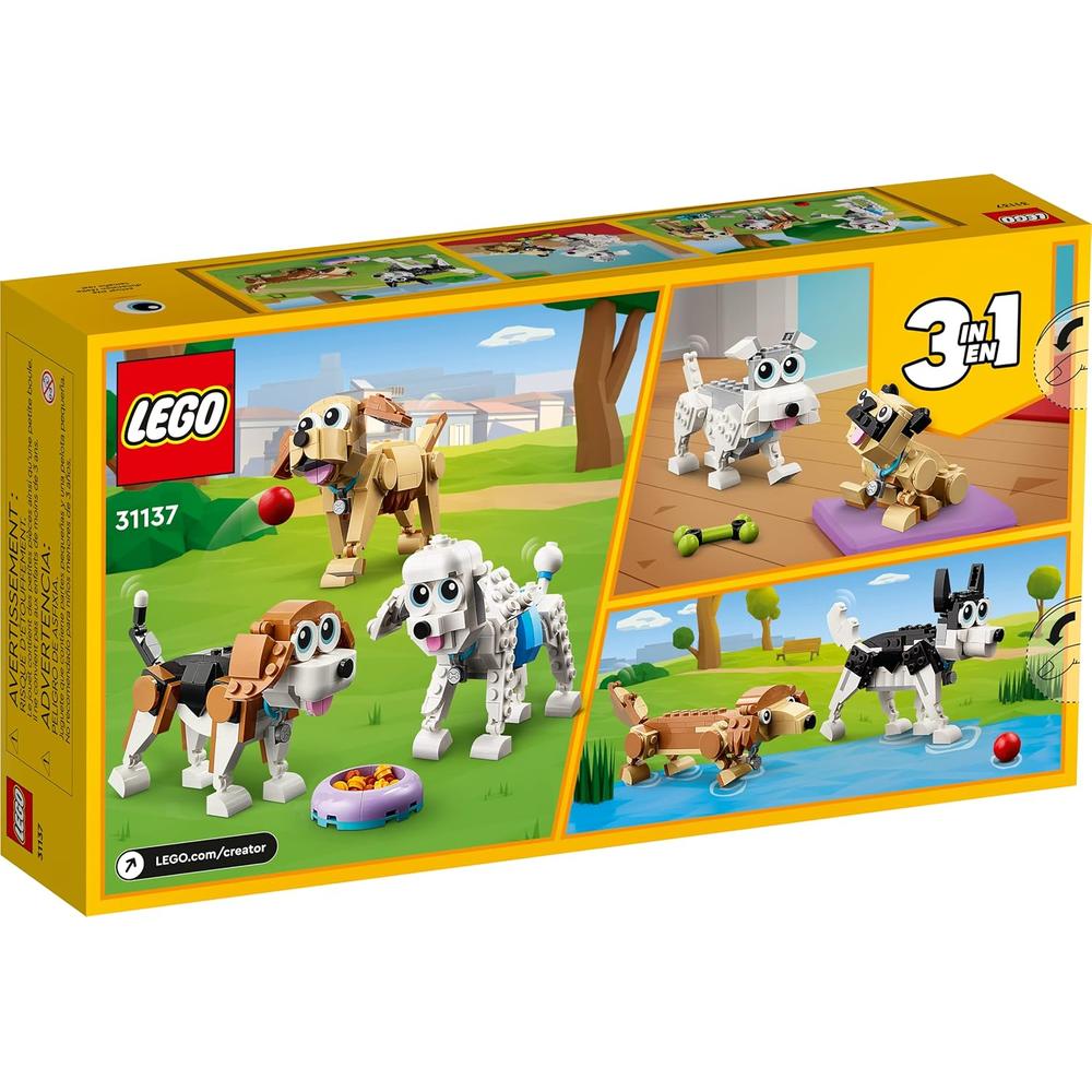 LEGO CREATOR 3 EN 1 ADORABLES PERROS SET EDUCATIVO Y DE CONSTRUCCIÓN INFANTIL - 4