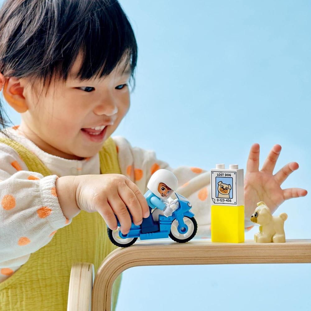 LEGO DUPLO TOWN MOTOCICLETA DE RESCATE DE POLICÍA JUGUETE EDUCATIVO PARA NIÑOS - 2