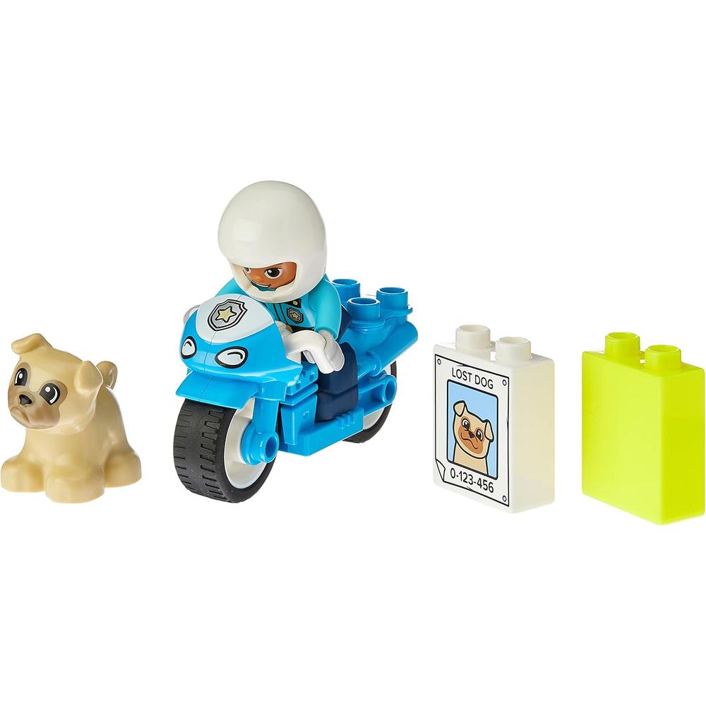 LEGO DUPLO TOWN MOTOCICLETA DE RESCATE DE POLICÍA JUGUETE EDUCATIVO PARA NIÑOS - 4
