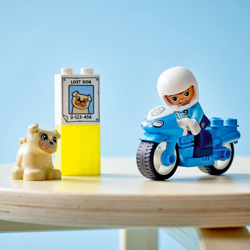 LEGO DUPLO TOWN MOTOCICLETA DE RESCATE DE POLICÍA JUGUETE EDUCATIVO PARA NIÑOS - 5
