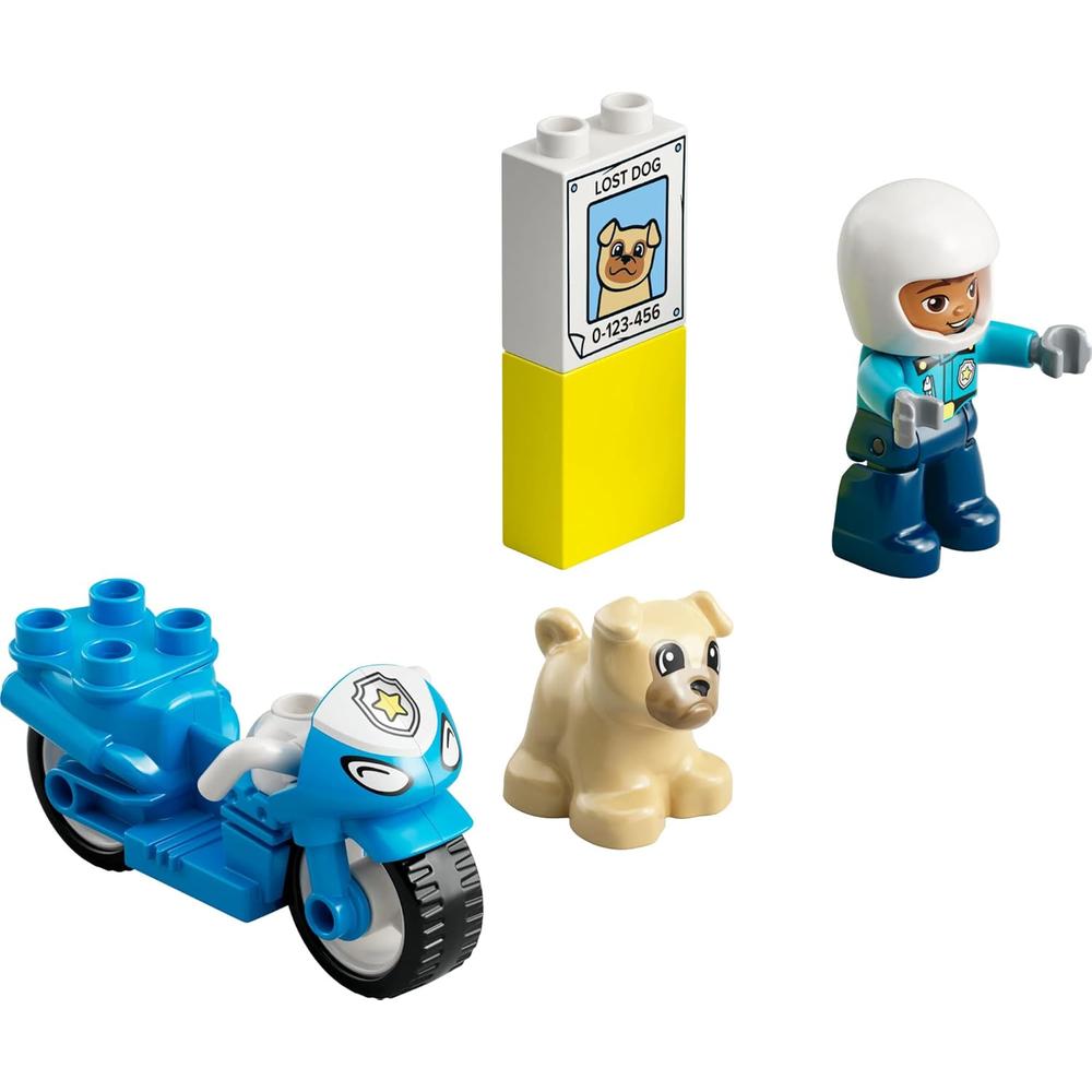 LEGO DUPLO TOWN MOTOCICLETA DE RESCATE DE POLICÍA JUGUETE EDUCATIVO PARA NIÑOS - 6