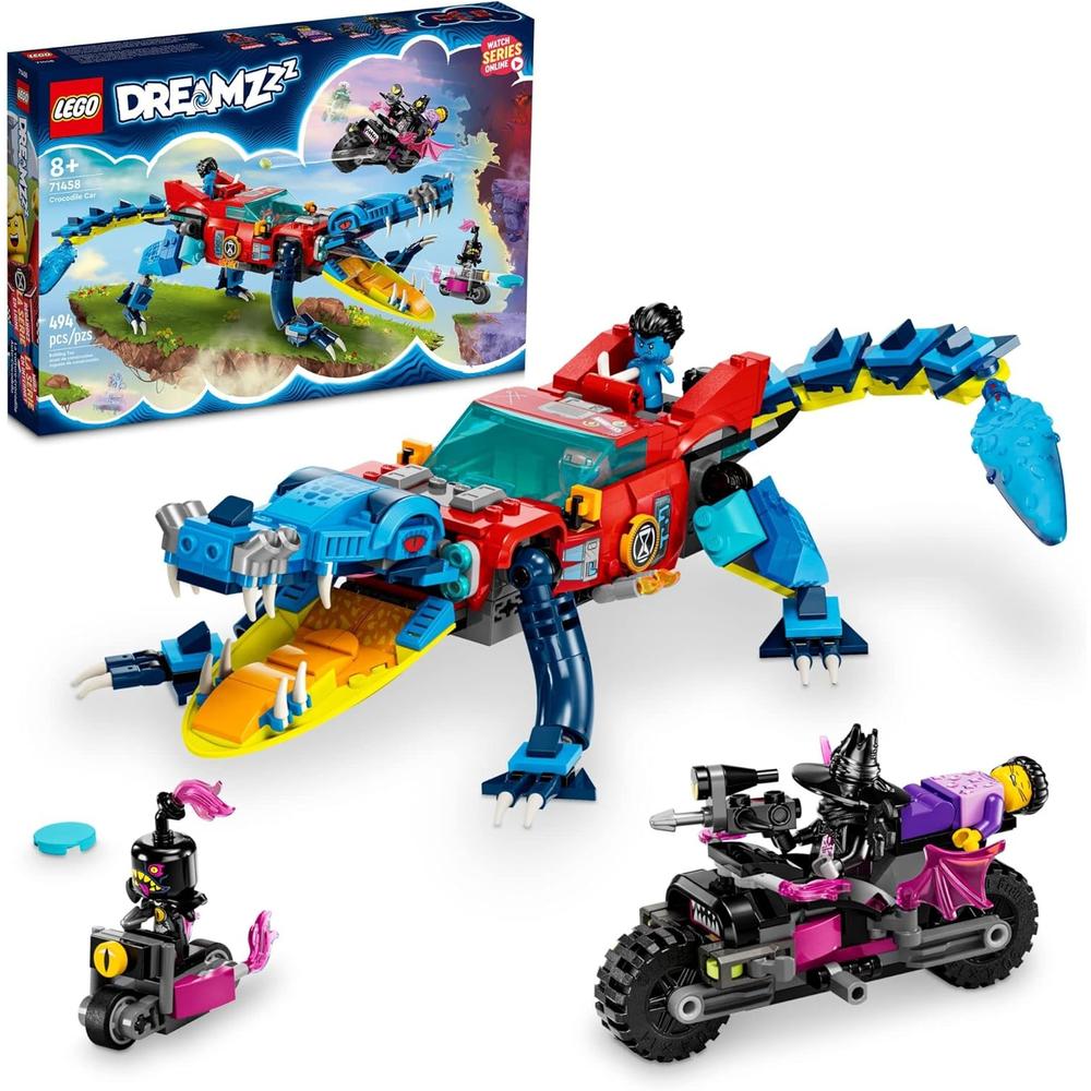 LEGO DREAMZZZ COCHE COCODRILO SET DE CONSTRUCCIÓN 2 EN 1 DE COCHE A CAMIÓN Y MINIBARCO CON MINIFIGURAS - 1