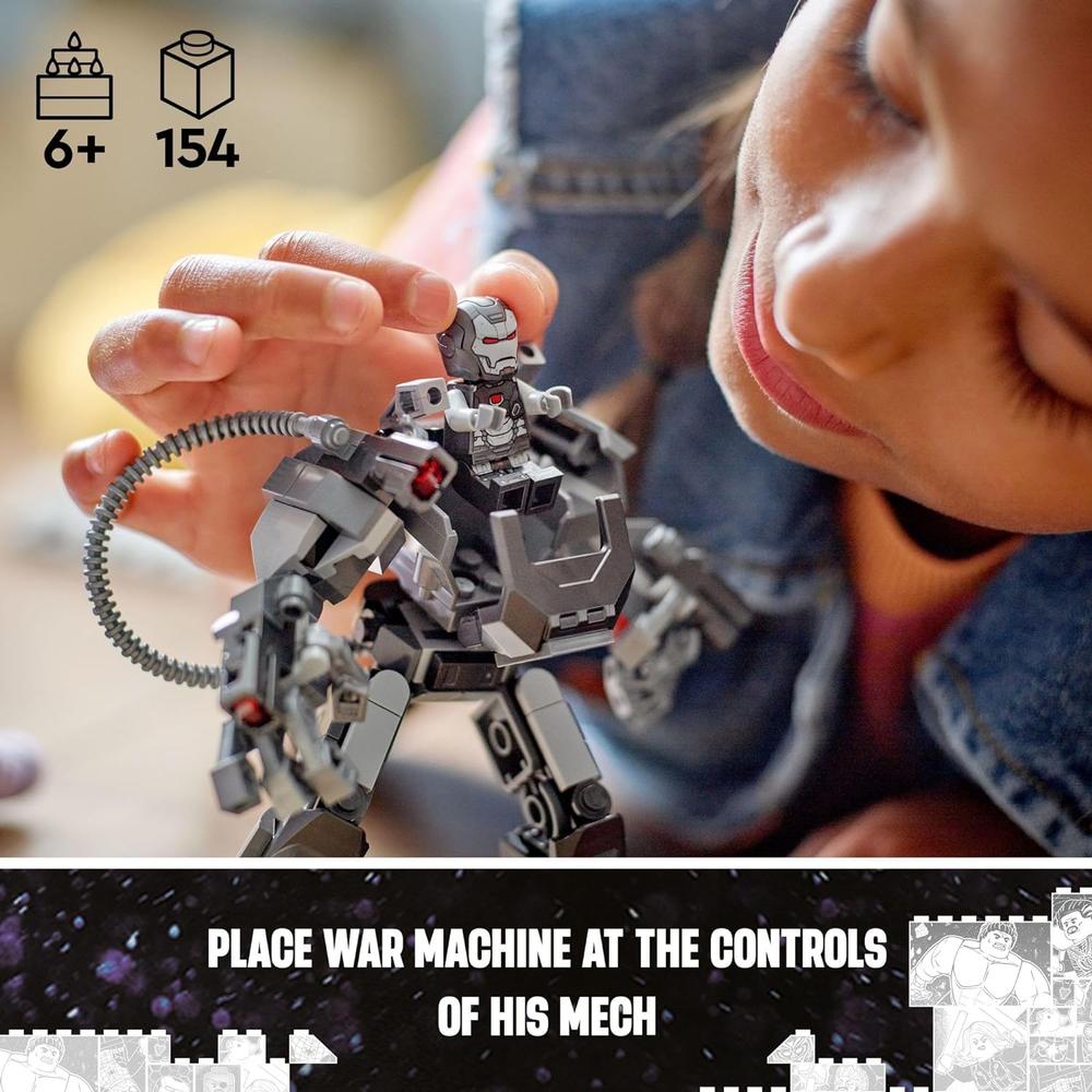 LEGO MARVEL MÁQUINA DE GUERRA, ARMADURA MECÁNICA, FIGURA DE ACCIÓN PARA NIÑOS - 3
