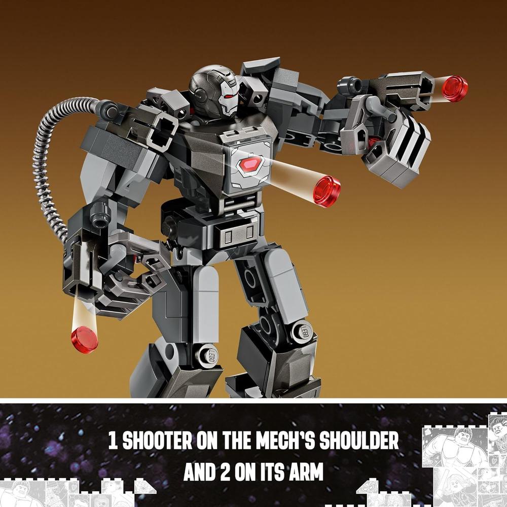 LEGO MARVEL MÁQUINA DE GUERRA, ARMADURA MECÁNICA, FIGURA DE ACCIÓN PARA NIÑOS - 5