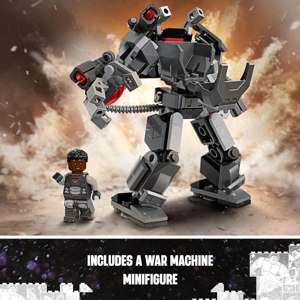 LEGO MARVEL MÁQUINA DE GUERRA, ARMADURA MECÁNICA, FIGURA DE ACCIÓN PARA NIÑOS - 6