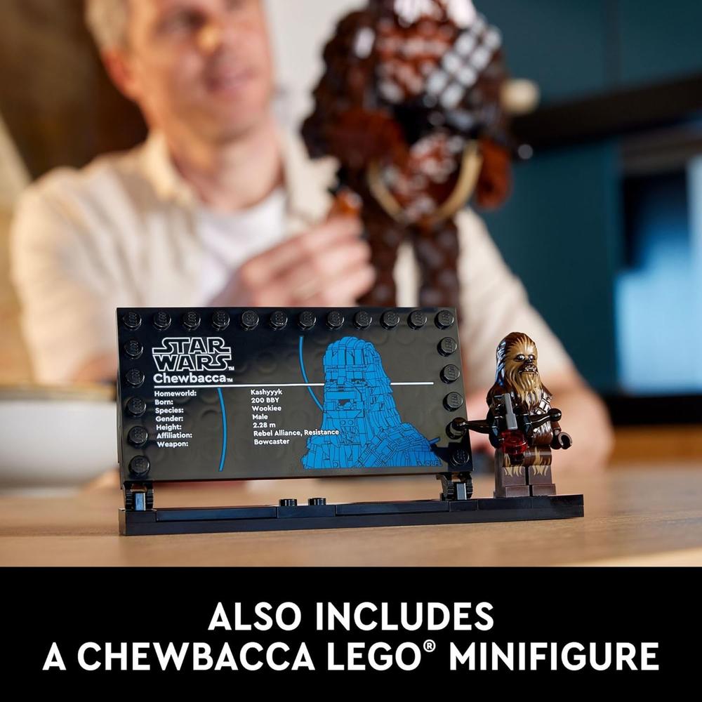 LEGO STAR WARS CHEWBACCA FIGURA COLECCIONABLE PARA ARMAR Y EXHIBIR - 5