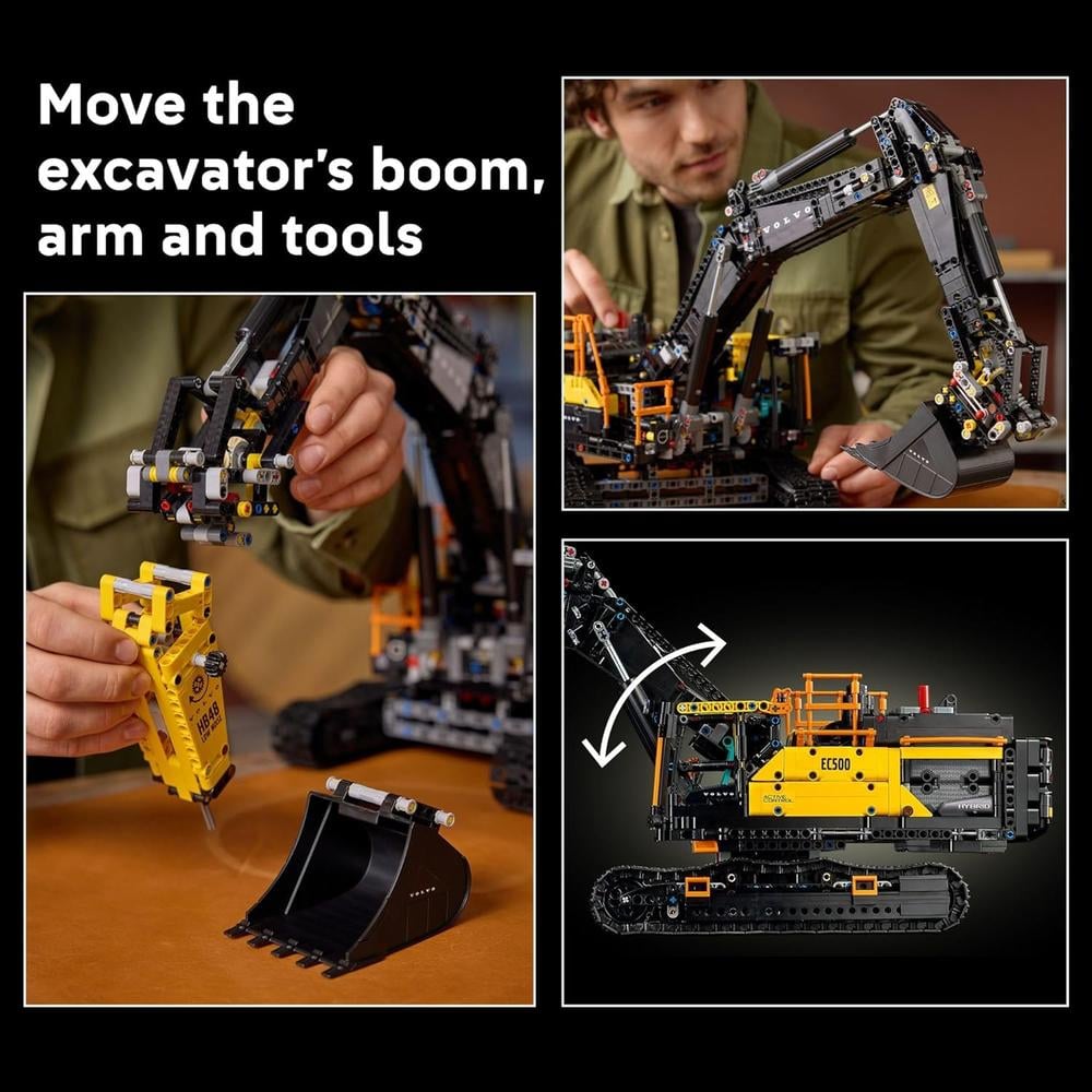 LEGO TECHNIC EXCAVADORA VOLVO EC500, KIT DE CONSTRUCCIÓN PARA ADULTOS - 5