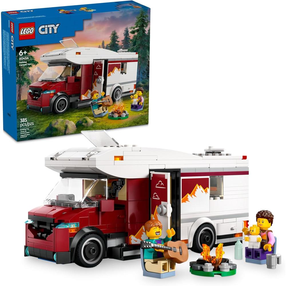 LEGO CITY FURGONETA CAMPER DE AVENTURAS, JUGUETE CON 3 MINIFIGURAS - 1