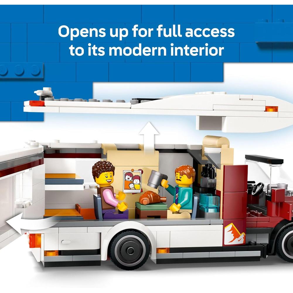 LEGO CITY FURGONETA CAMPER DE AVENTURAS, JUGUETE CON 3 MINIFIGURAS - 3