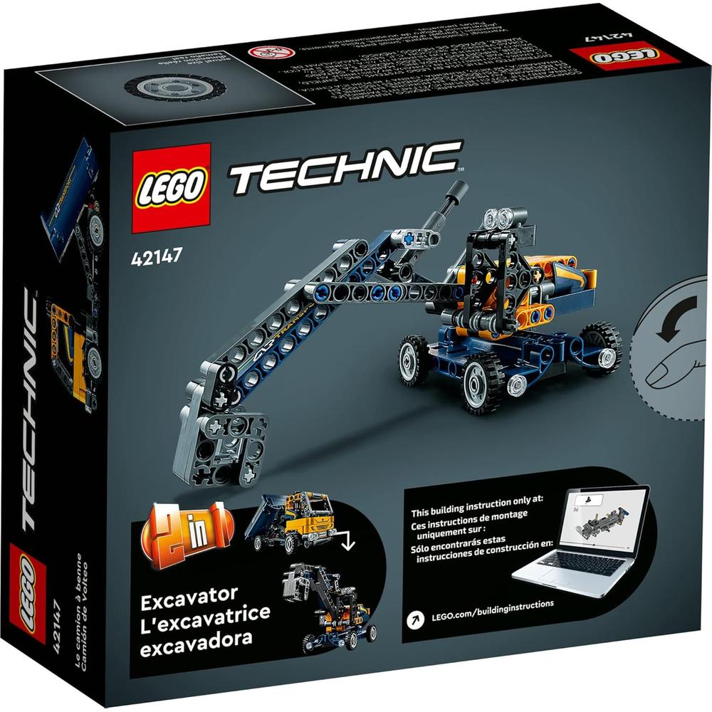 LEGO TECHNIC CAMIÓN VOLQUETE 2 EN 1 QUE SE TRANSFORMA EN EXCAVADORA JUGUETE - 6