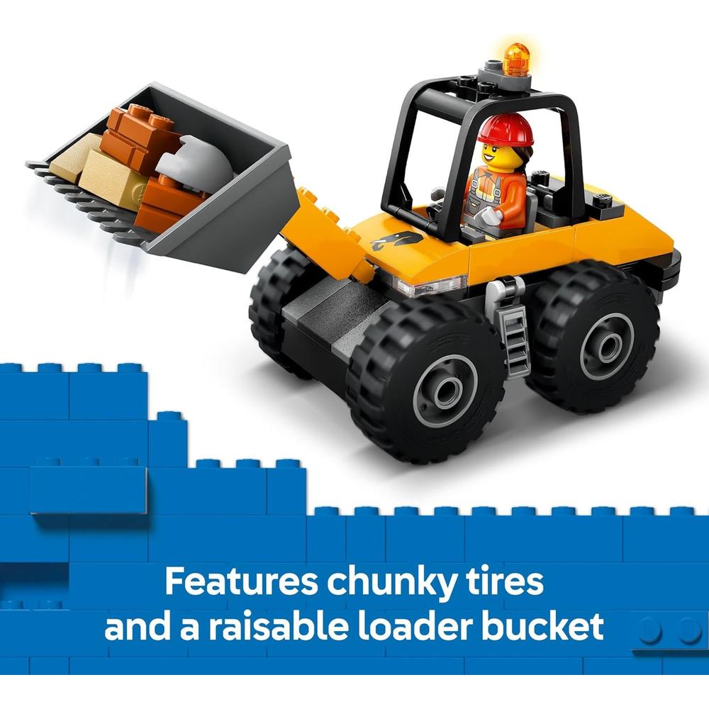 LEGO CITY CARGADORA DE RUEDAS AMARILLA, JUGUETE SENSORIAL DE CONSTRUCCIÓN - 5
