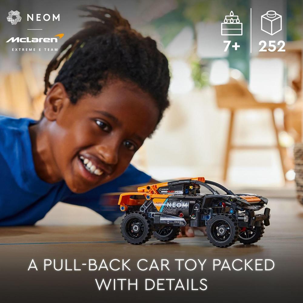 LEGO TECHNIC NEOM MCLAREN EXTREME E, COCHE DE CARRERAS TODOTERRENO DE FRICCIÓN - 2