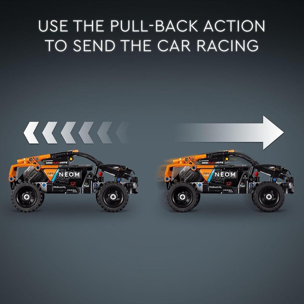 LEGO TECHNIC NEOM MCLAREN EXTREME E, COCHE DE CARRERAS TODOTERRENO DE FRICCIÓN - 3