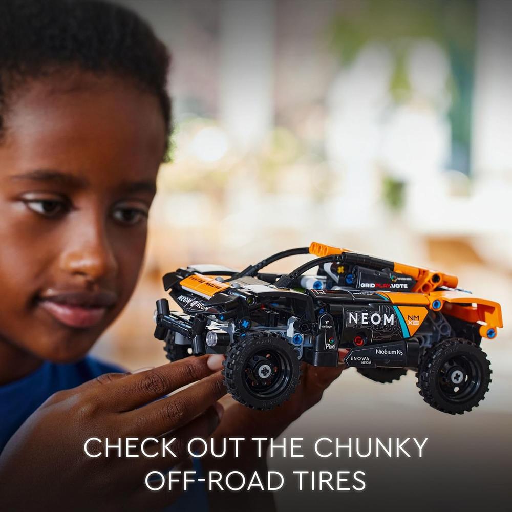 LEGO TECHNIC NEOM MCLAREN EXTREME E, COCHE DE CARRERAS TODOTERRENO DE FRICCIÓN - 4