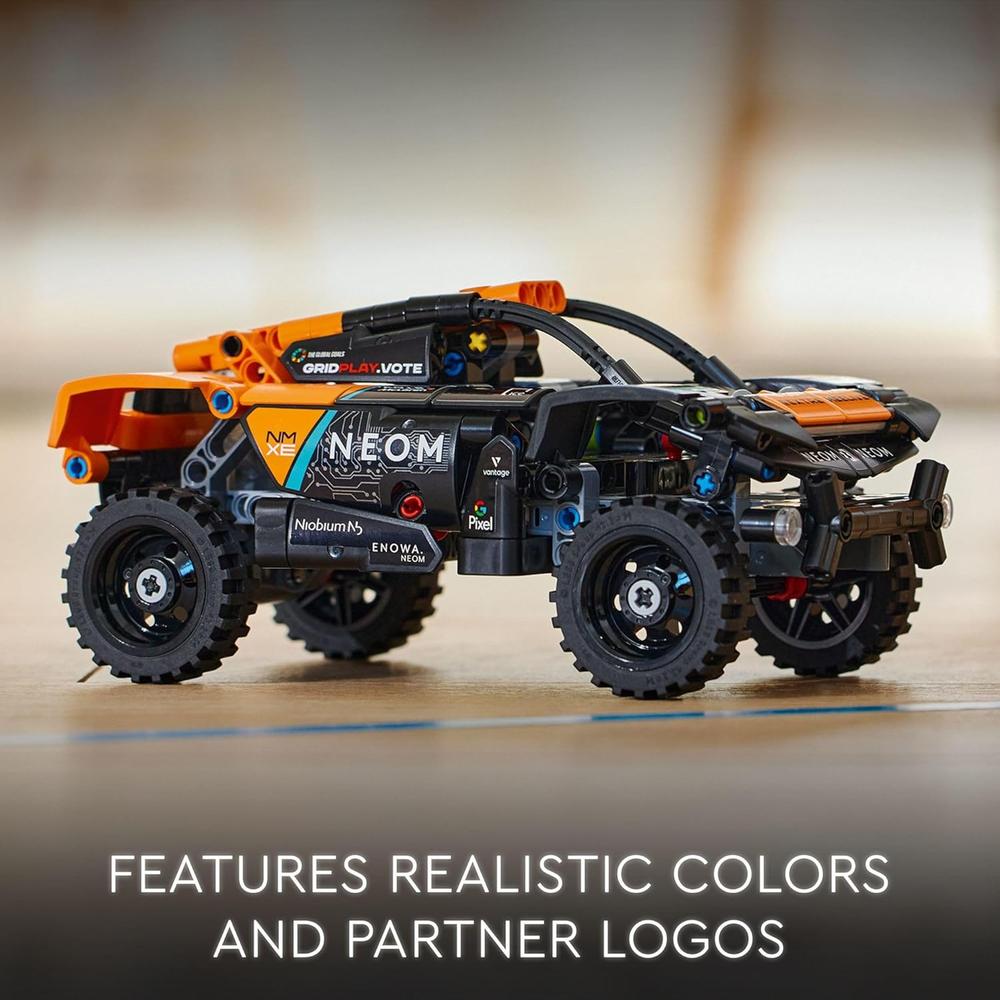 LEGO TECHNIC NEOM MCLAREN EXTREME E, COCHE DE CARRERAS TODOTERRENO DE FRICCIÓN - 5