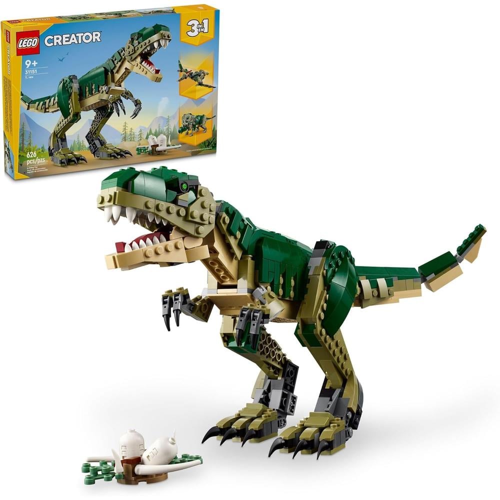 LEGO CREATOR 3 EN 1 T-REX, SET DE DINOSAURIOS CON 3 OPCIONES DE CONSTRUCCIÓN - 1