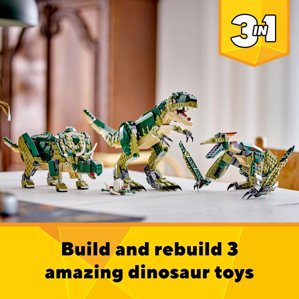 LEGO CREATOR 3 EN 1 T-REX, SET DE DINOSAURIOS CON 3 OPCIONES DE CONSTRUCCIÓN - 2