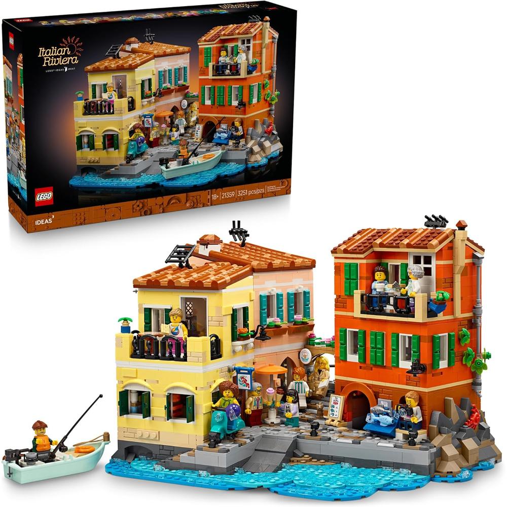 LEGO IDEAS RIVIERA ITALIANA, CONSTRUCCIÓN Y DECORACIÓN DIY PARA ADULTOS - 1