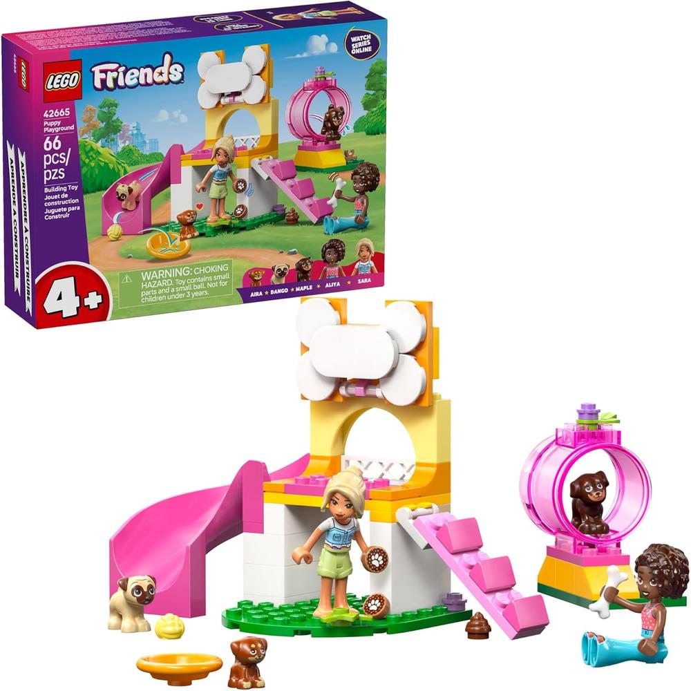 LEGO FRIENDS PARQUE DE CACHORROS, CONSTRUCCIÓN Y JUEGO CON PERROS Y MINIMUÑECAS - 1