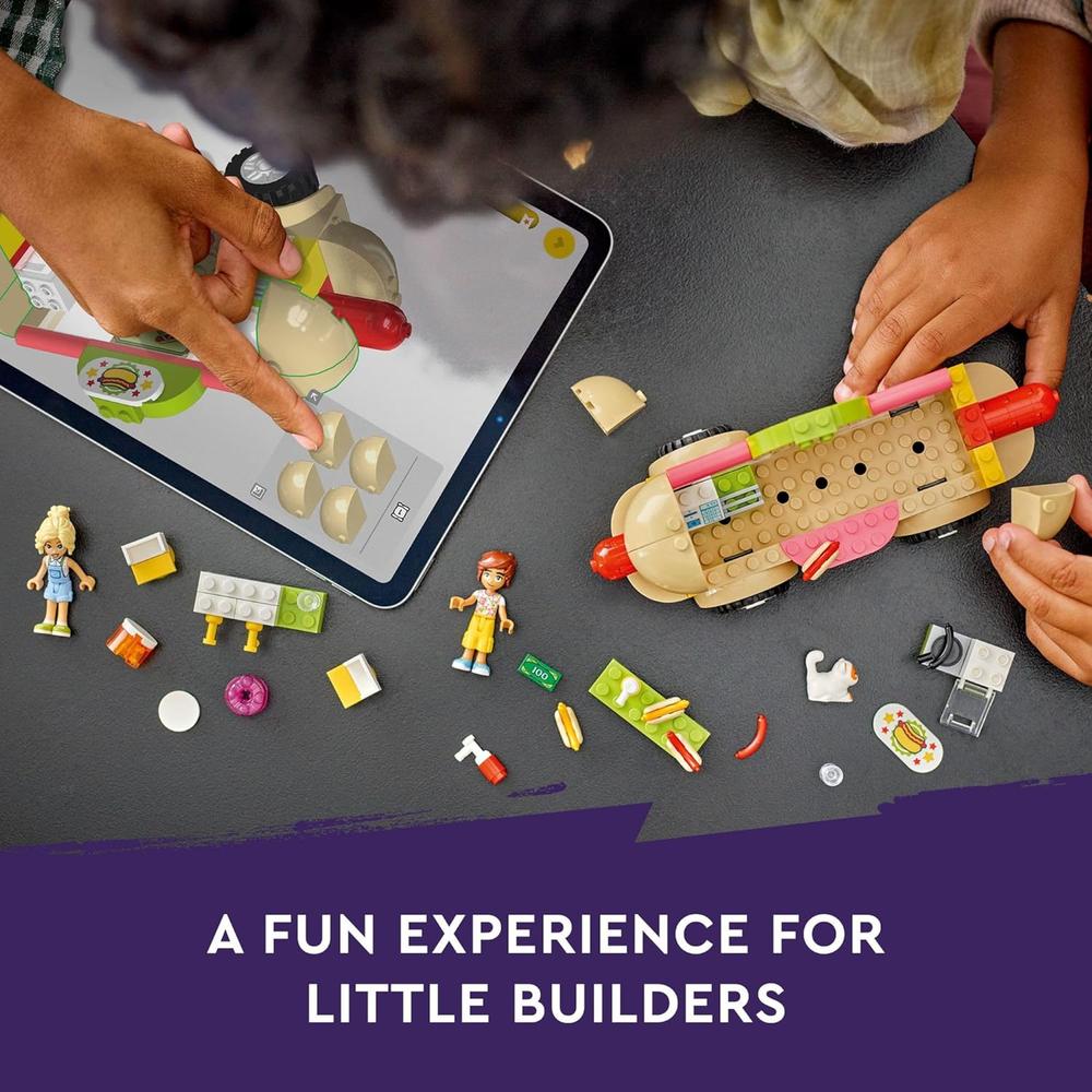LEGO FRIENDS CAMIÓN DE COMIDA DE PERRITOS CALIENTES, JUGUETE DE ROL PARA NIÑOS - 3