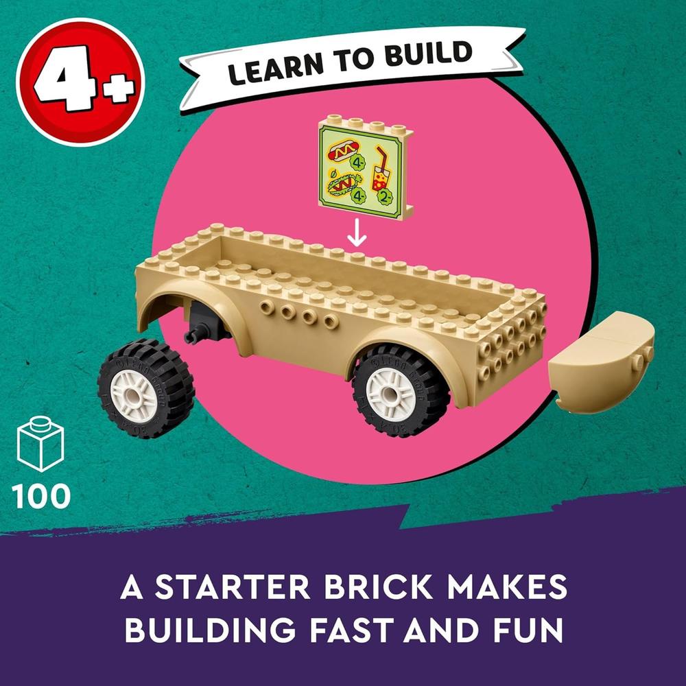 LEGO FRIENDS CAMIÓN DE COMIDA DE PERRITOS CALIENTES, JUGUETE DE ROL PARA NIÑOS - 5