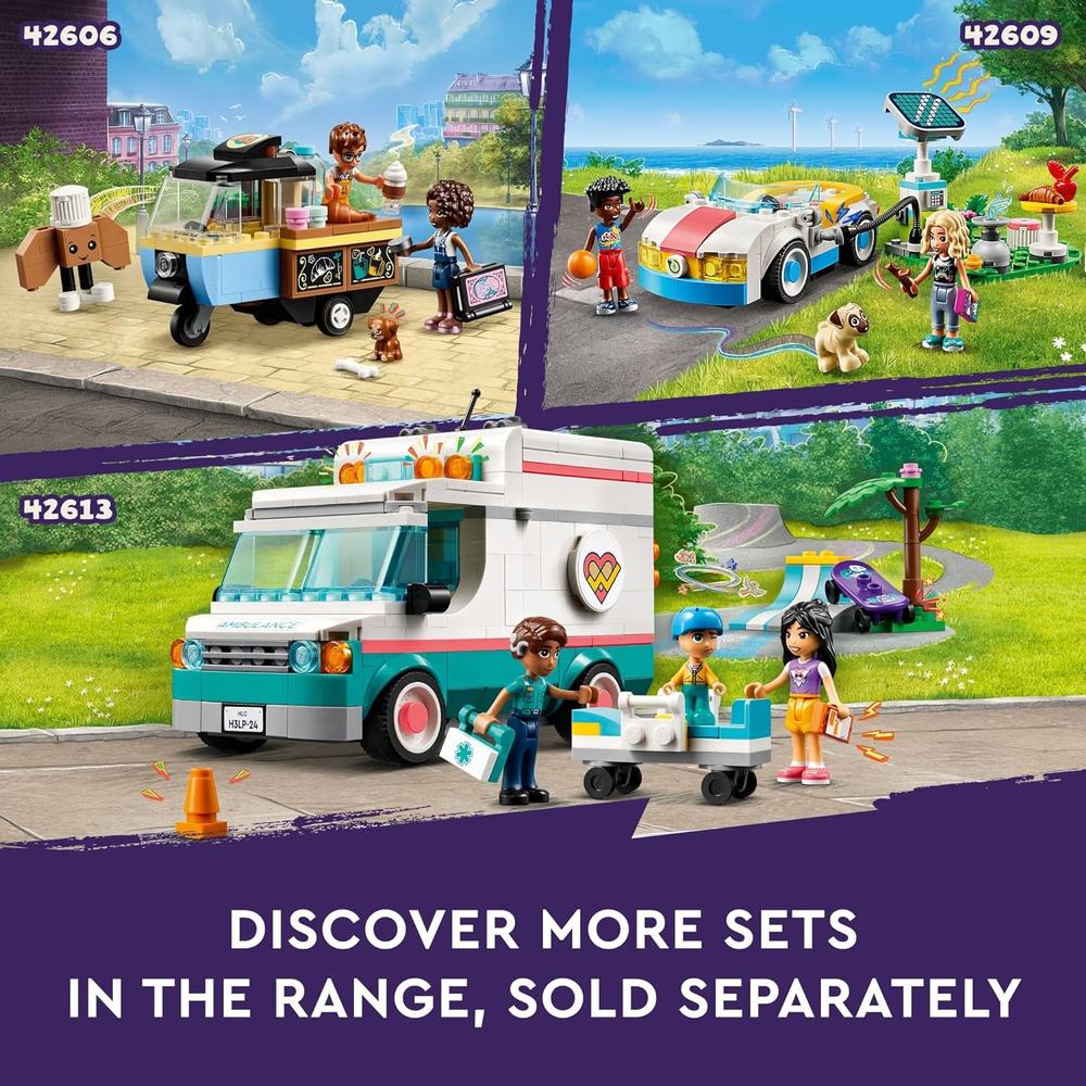 LEGO FRIENDS CAMIÓN DE COMIDA DE PERRITOS CALIENTES, JUGUETE DE ROL PARA NIÑOS - 6