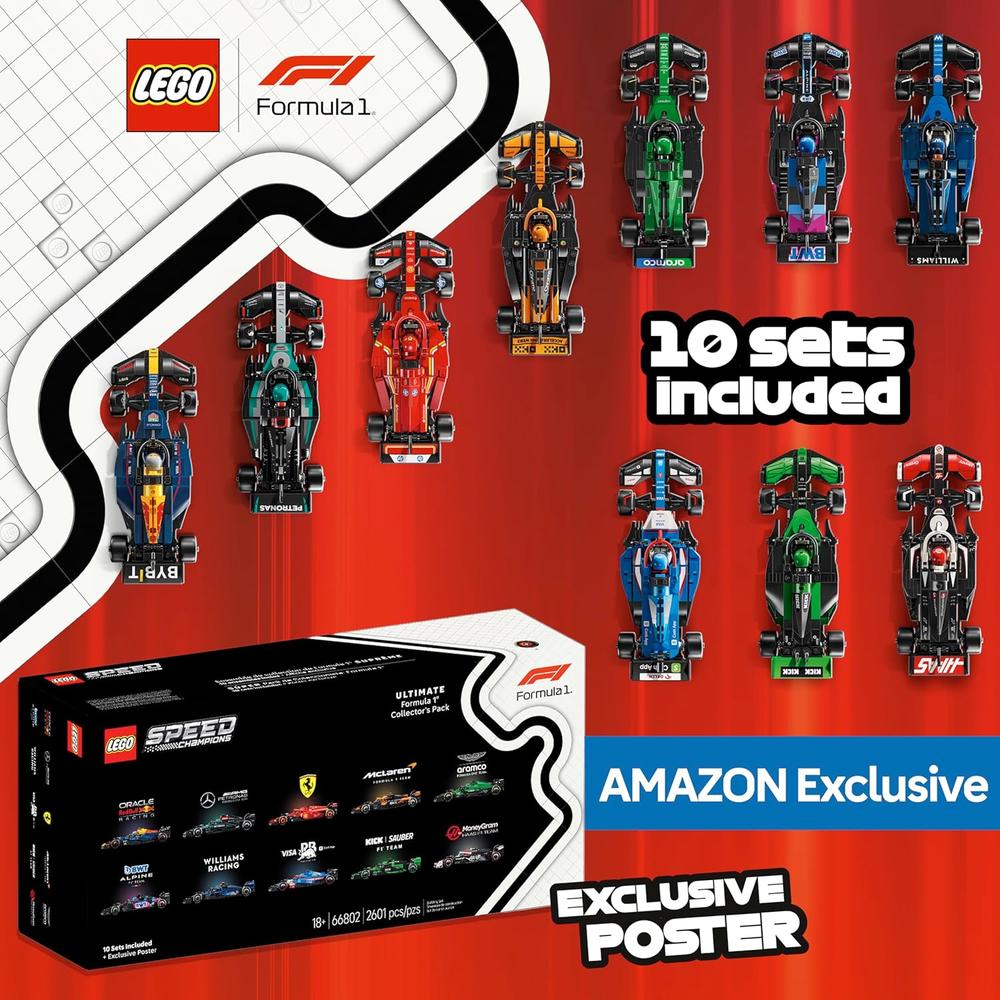 LEGO SPEED CHAMPIONS ULTIMATE F1 COLLECTOR'S PACK, 10 SETS EN 1 - 2