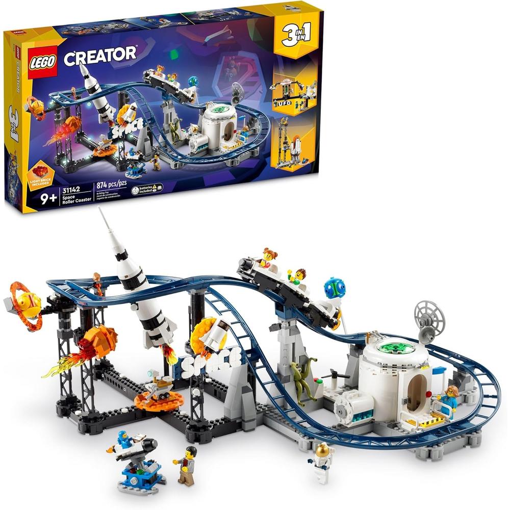 LEGO CREATOR 3 EN 1 PARQUE DE ATRACCIONES ESPACIAL CON MONTAÑA RUSA - 1