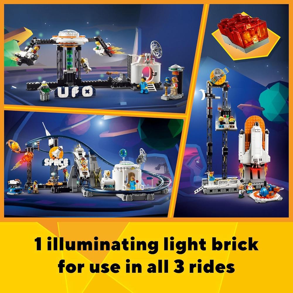LEGO CREATOR 3 EN 1 PARQUE DE ATRACCIONES ESPACIAL CON MONTAÑA RUSA - 4