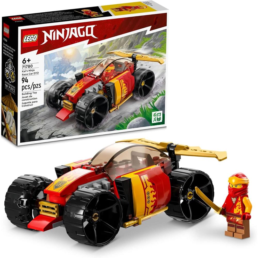 LEGO NINJAGO COCHE DE CARRERAS EVO DE KAI SET DE VEHÍCULO NINJA CON FIGURA DE ACCIÓN - 1