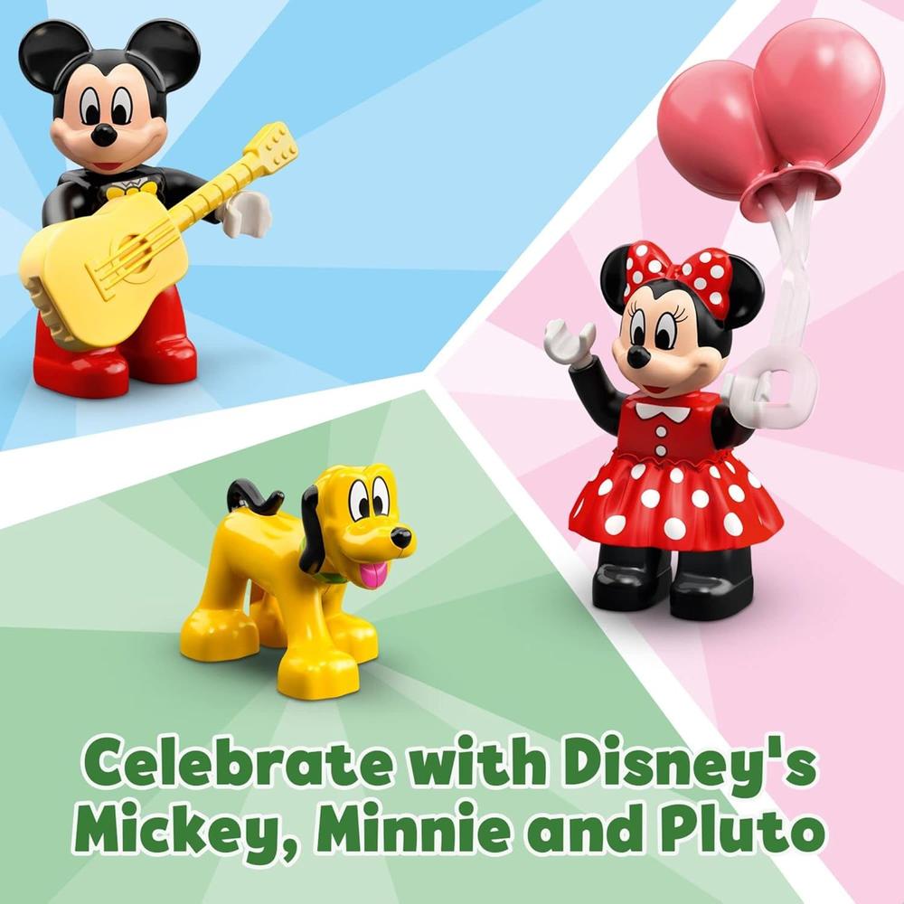 LEGO DUPLO TREN DE CUMPLEAÑOS DISNEY MICKEY Y MINNIE MOUSE EDUCATIVO - 2