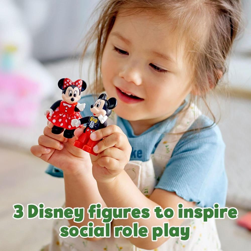 LEGO DUPLO TREN DE CUMPLEAÑOS DISNEY MICKEY Y MINNIE MOUSE EDUCATIVO - 5