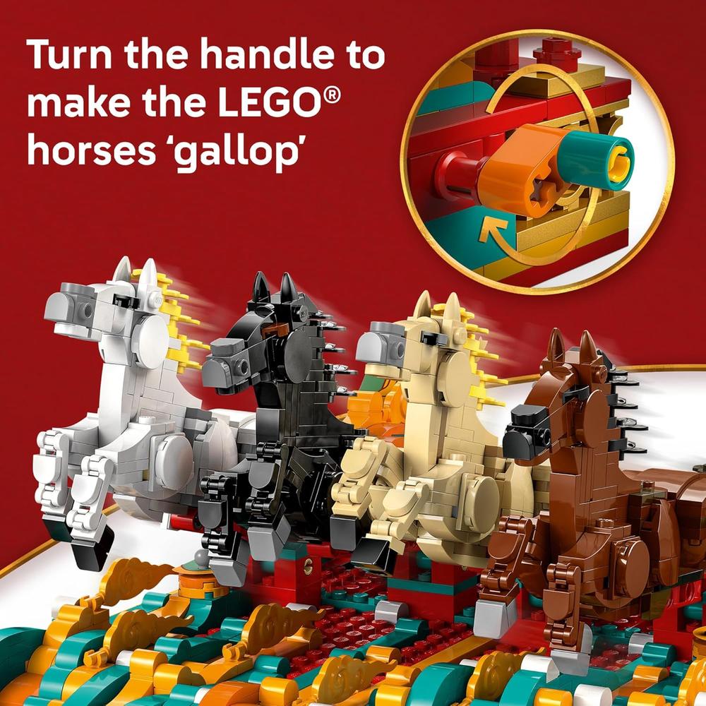 LEGO FESTIVAL DE PRIMAVERA, CABALLO AL GALOPE, DECORACIÓN PARA AÑO NUEVO - 5