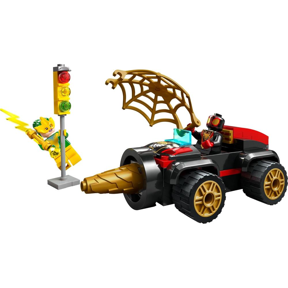 LEGO MARVEL VEHÍCULO GIRATORIO TALADRO DE MILES MORALES CON 2 MINIFIGURAS - 5