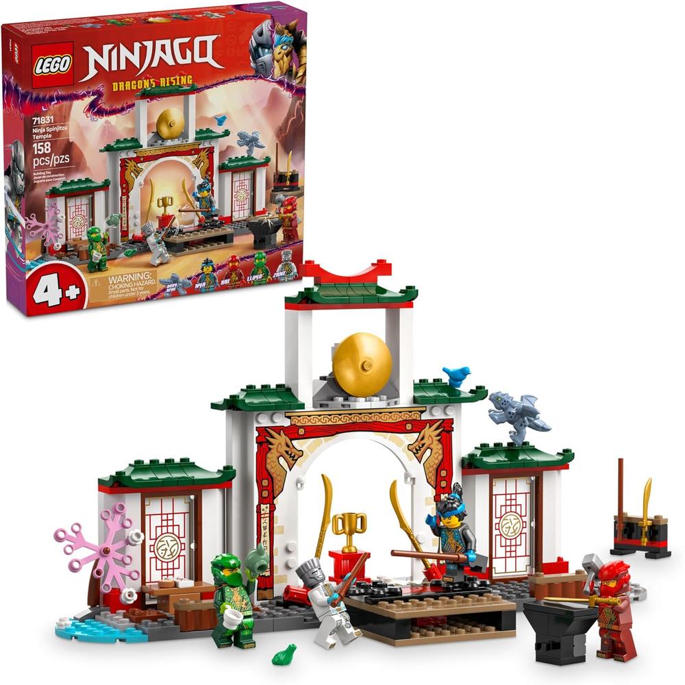 LEGO NINJAGO TEMPLO NINJA SPINJITZU, INCLUYE 4 MINIFIGURAS, JUEGO DE SIMULACIÓN - 1