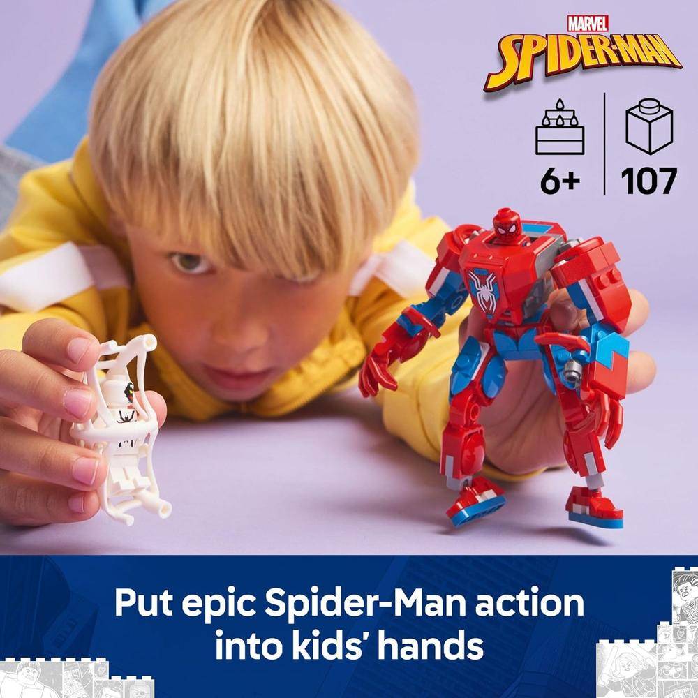 LEGO MARVEL SPIDER-MAN MECH VS. ANTI-VENOM, FIGURA DE ACCIÓN PARA ARMAR - 2