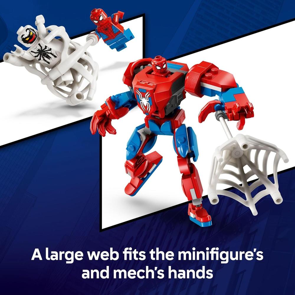 LEGO MARVEL SPIDER-MAN MECH VS. ANTI-VENOM, FIGURA DE ACCIÓN PARA ARMAR - 4