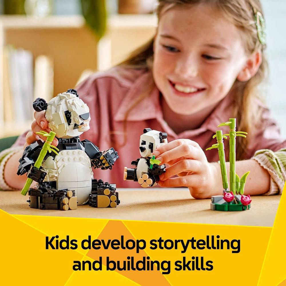 LEGO CREATOR 3 EN 1 FAMILIA DE ANIMALES SALVAJES, OPCIONES PANDA, PINGÜINO U ORCA - 5