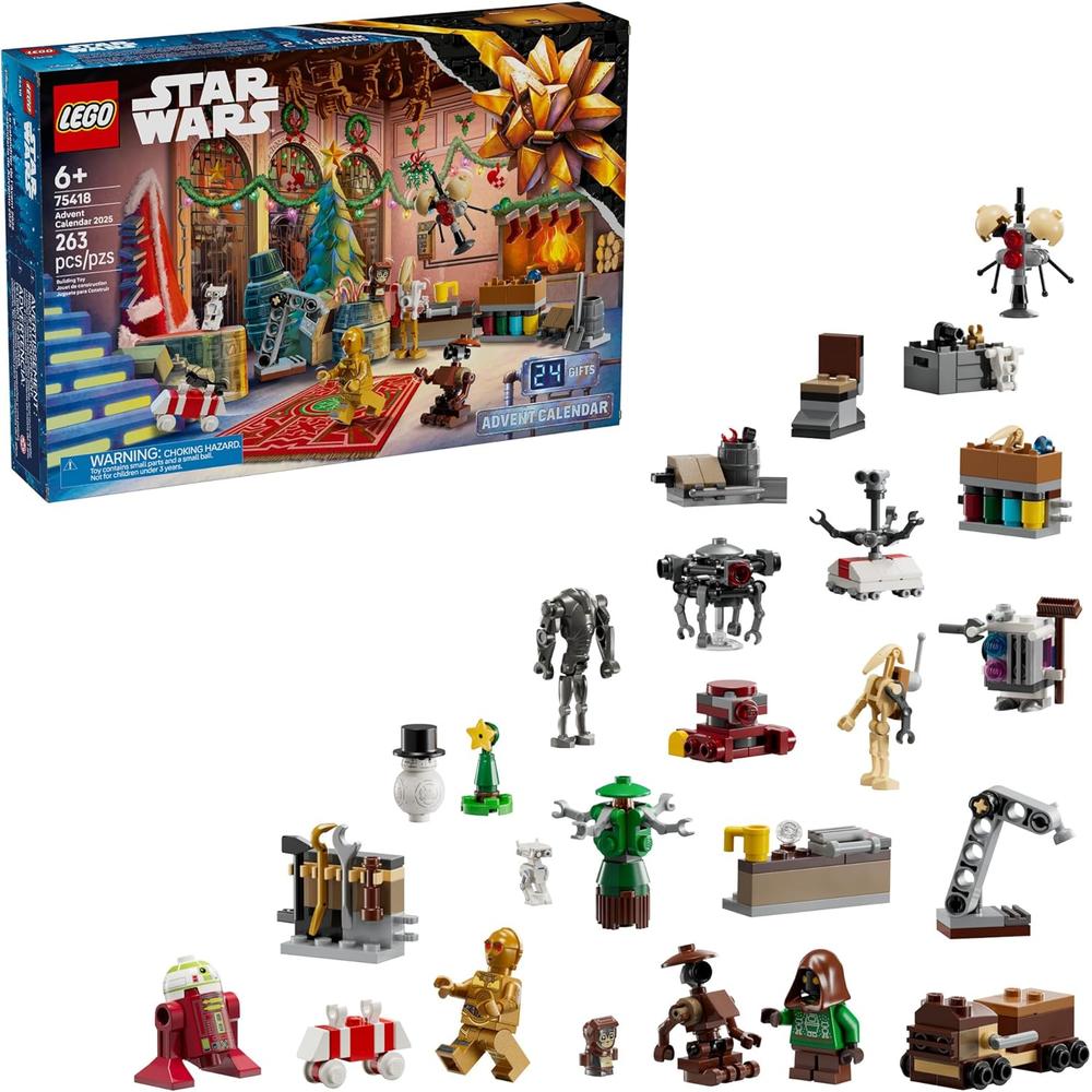 CALENDARIO DE ADVIENTO LEGO STAR WARS 2025, 24 JUGUETES Y MINIFIGURAS - 1