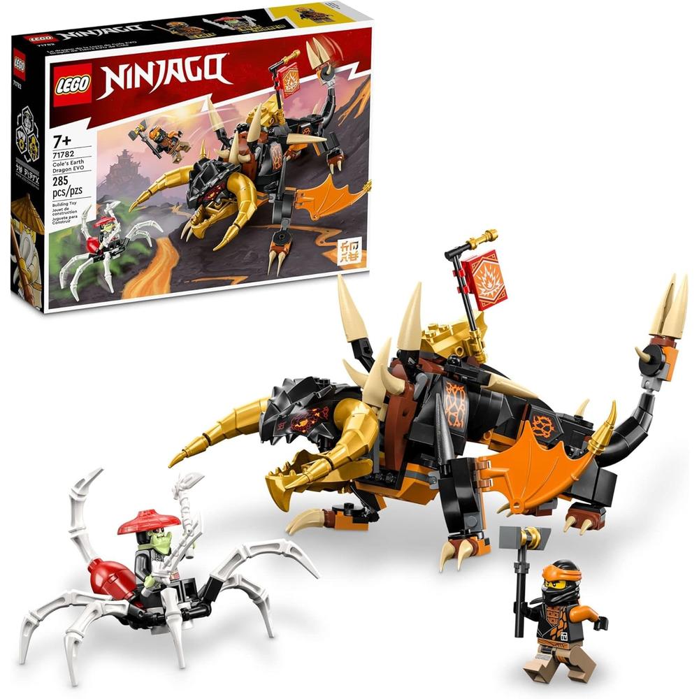 LEGO NINJAGO DRAGÓN DE TIERRA EVO DE COLE SET DE ACCIÓN CON FIGURAS DE BATALLA - 1