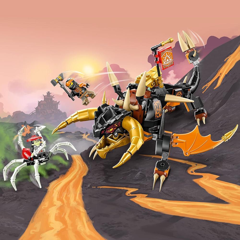 LEGO NINJAGO DRAGÓN DE TIERRA EVO DE COLE SET DE ACCIÓN CON FIGURAS DE BATALLA - 2