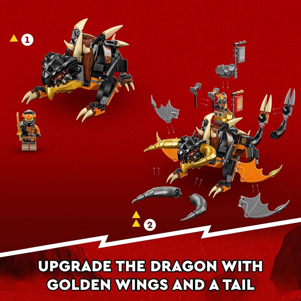LEGO NINJAGO DRAGÓN DE TIERRA EVO DE COLE SET DE ACCIÓN CON FIGURAS DE BATALLA - 4