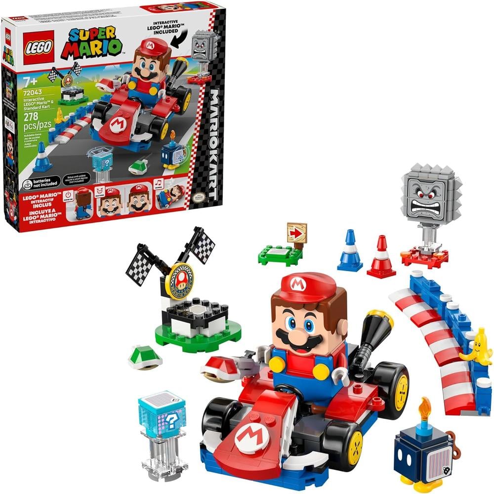 LEGO SUPER MARIO MARIO KART, JUEGO DE CONSTRUCCIÓN INTERACTIVO - 1