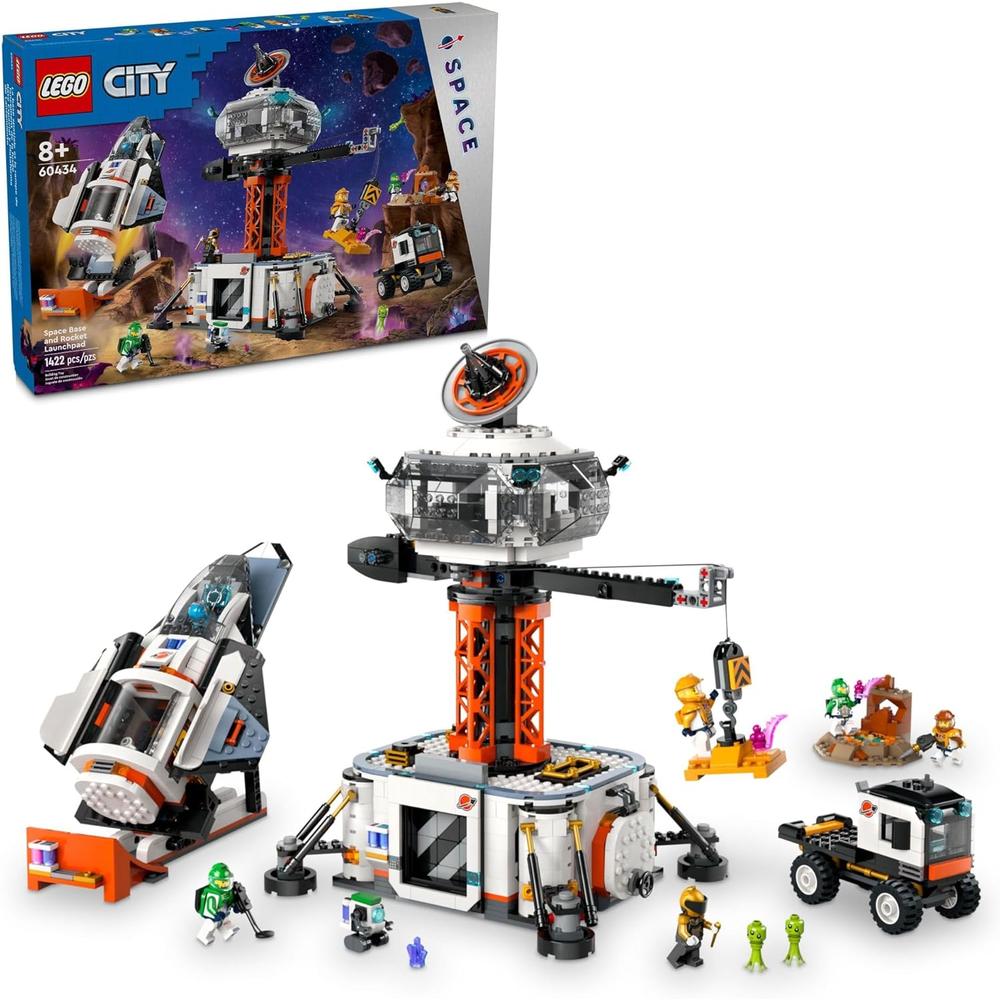 LEGO CITY BASE ESPACIAL Y PLATAFORMA DE LANZAMIENTO CON 6 MINIFIGURAS - 1