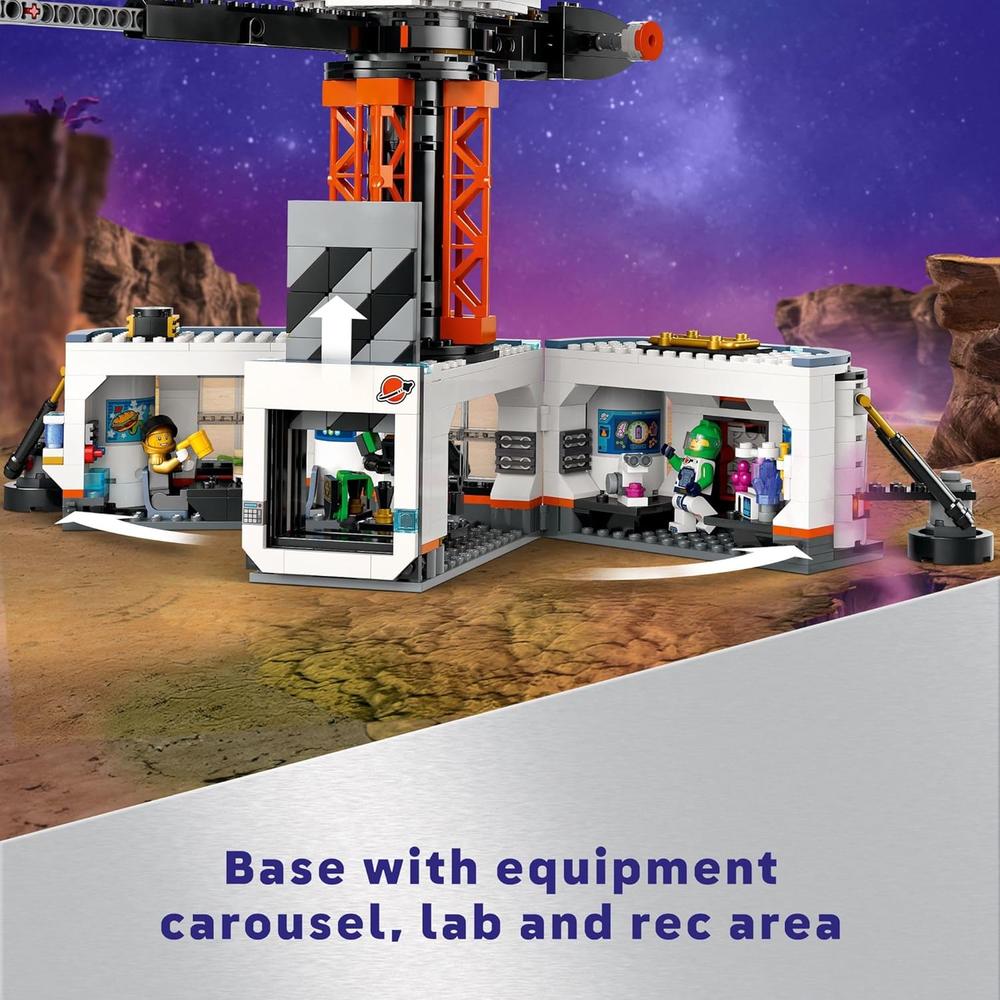 LEGO CITY BASE ESPACIAL Y PLATAFORMA DE LANZAMIENTO CON 6 MINIFIGURAS - 4
