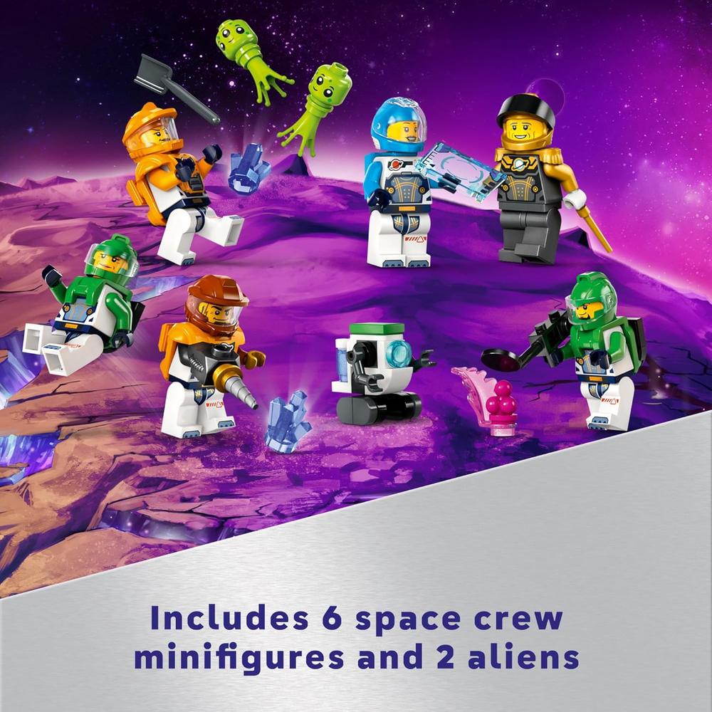 LEGO CITY BASE ESPACIAL Y PLATAFORMA DE LANZAMIENTO CON 6 MINIFIGURAS - 6