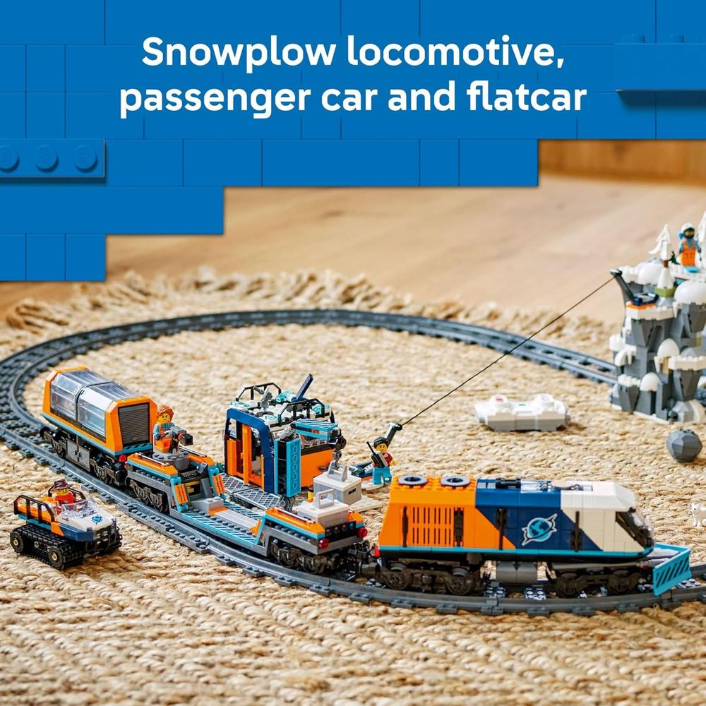 LEGO CITY TREN EXPRESO POLAR ÁRTICO, CONSTRUCCIÓN CON 6 MINIFIGURAS - 3