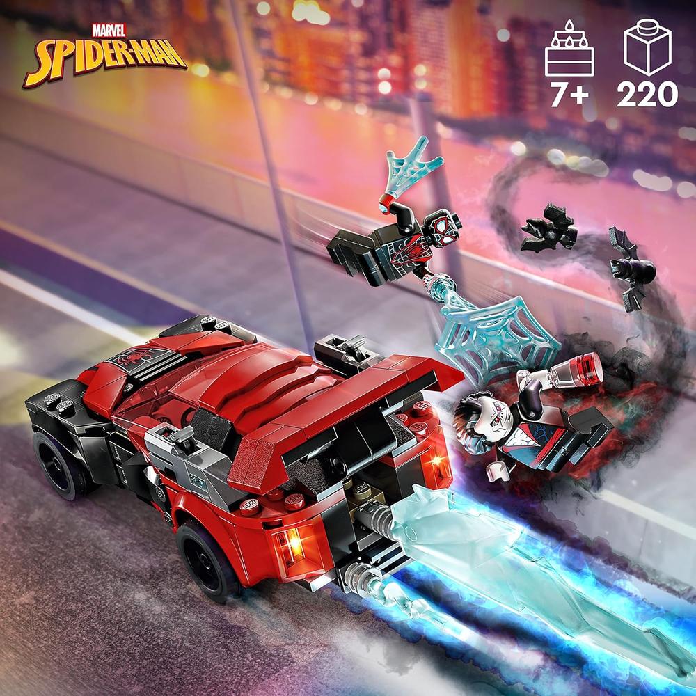 LEGO MARVEL SPIDER-MAN VS MORBIUS SET DE COCHE DE CARRERAS CON MINIFIGURAS - 2