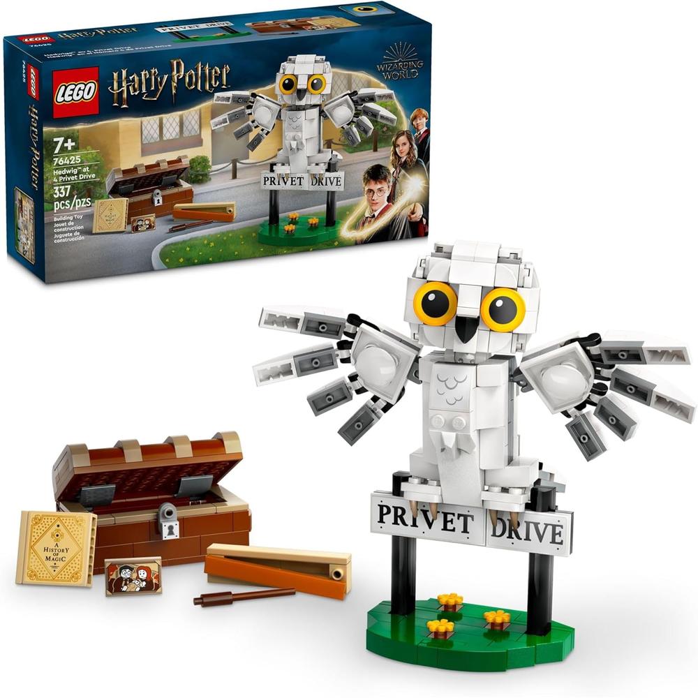 LEGO HARRY POTTER HEDWIG EN 4 PRIVET DRIVE, FIGURA DE BÚHO PARA NIÑOS - 1